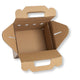 Small cardboard box for transporting chicks with 'talking hens' logo on a white background