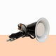 Heat lamp fixture on a beige background